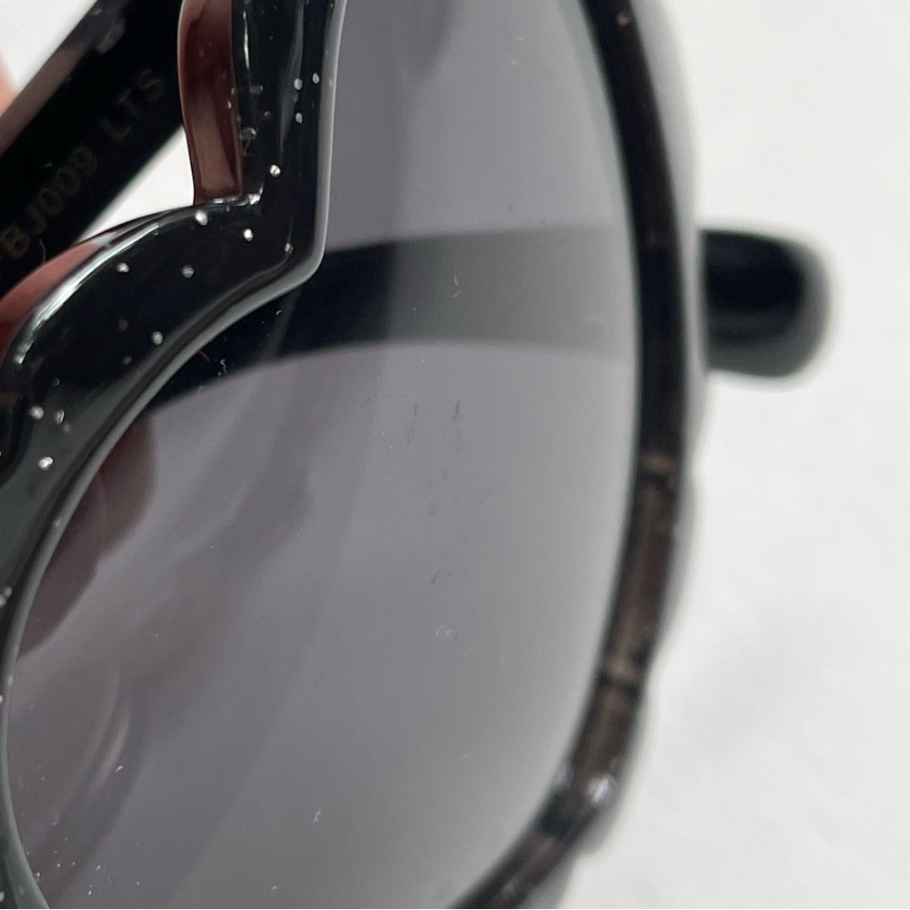 Betsey Johnson Black Glitter Sunglasses - Picture 3 of 8